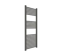 ERCOS Scaldasalviette Termoarredo Bagno Dimensioni 500x1200 MM Radiatore Colore Quarzo Opaco , Attacchi da 1/2" Fornito Con Kit Montaggio