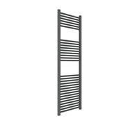 ERCOS Scaldasalviette Termoarredo Bagno Dimensioni 500x1500 MM Radiatore Colore Grigio Ferro Opaco , Attacchi da 1/2" Fornito Con Kit Montaggio