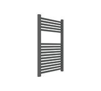 ERCOS Scaldasalviette Termoarredo Bagno Dimensioni 500x770 MM Radiatore Colore Grigio Ferro Opaco , Attacchi da 1/2" Fornito Con Kit Montaggio