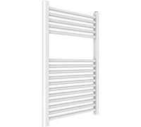 ERCOS Scaldasalviette Termoarredo Bagno Dimensioni 550x770 MM Radiatore Colore Bianco , Attacchi da 1/2" Fornito Con Kit Montaggio