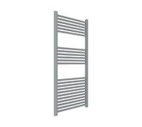 ERCOS Scaldasalviette Termoarredo Bagno Dimensioni 600x1200 MM Radiatore Bagno Colore Grigio Titanio , Attacchi da 1/2" Fornito Con Kit Montaggio
