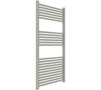 ERCOS Scaldasalviette Termoarredo Bagno Dimensioni 600x1200 MM Radiatore Bagno Colore Sabbia Opaco , Attacchi da 1/2" Fornito Con Kit Montaggio