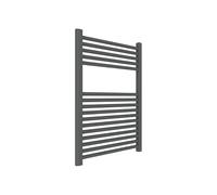 ERCOS Scaldasalviette Termoarredo Bagno Dimensioni 600x770 MM Radiatore Colore Grigio Ferro Opaco , Attacchi da 1/2" Fornito Con Kit Montaggio