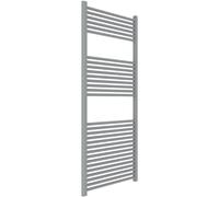 ERCOS Scaldasalviette Termoarredo Bagno Dimensioni 650x1500 MM Radiatore Bagno Colore Grigio Titanio , Attacchi da 1/2" Fornito Con Kit Montaggio