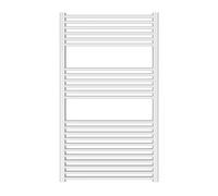 ERCOS Scaldasalviette Termoarredo Bagno Dimensioni 750x1200 MM Radiatore Colore Bianco , Attacchi da 1/2" Fornito Con Kit Montaggio
