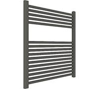 ERCOS Scaldasalviette Termoarredo Bagno Dimensioni 750x770 MM Radiatore Colore Quarzo Opaco , Attacchi da 1/2" Fornito Con Kit Montaggio