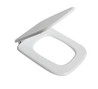 ERCOS Tavoletta Wc Compatibile Con Wc Rio H 425 MM L 339 MM , Sedile Wc Con Cerniere Cromate Interasse 160 MM, Copriwater Colore Bianco