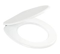 ERCOS Tavoletta Wc Universale H 440 MM l 374 MM , Sedile Wc Con Cerniere regolabili Da 110 MM A 205 MM , Copriwater Colore Bianco Europa