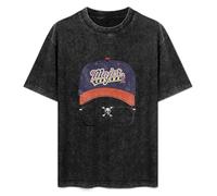 ERDANGJIA Major League II Logo Baseball cap Unisex T-Shirt Black Mens Top Tee S