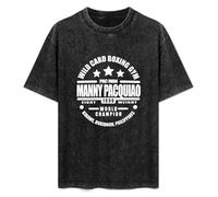 ERDANGJIA Manny Pacquiao Boxing Training Premium Unisex T-Shirt Black Mens Top Tee 3XL