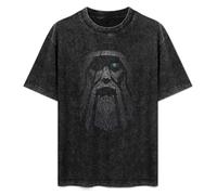 ERDANGJIA Odin Allfather Norse Mythology Unisex T-Shirt Black Mens Top Tee XL