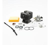 ERDHFG Kit Tubo Flessibile del Carburante con Filtro dell'Aria, Cilindro, pistone, carburatore, 35 mm, 38 mm e 40 mm, Adatto for decespugliatore da Giardino FS120 FS250 FS200.(FS200 38MM)