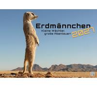 Erdmännchen - Kleine Wächter, große Abenteuer! - 2027 - Kalender DIN A2: Der Wandkalender mit den schönsten Erdmännchen-Fotografien für das Jahr 2027 im extragroßen Format DIN A2 (ca. 60 x 42 cm)!