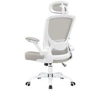 ERDOM Sedia da ufficio Ergonomica, con Poggiatesta regolabile, braccioli, girevole fino a 135°, in Rete Portata Massima 150 kg