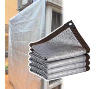 eReflective - Copertura per piante in alluminio per balcone, 2 x 12 m / 6.6x39.4ft, protezione dai raggi UV, resistente alle intemperie, riflettente, ideale per serre e patio