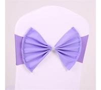 ERERE 10 Fasce Elastiche for sedie da Matrimonio, Non richiedono Legature, for Banchetti e Feste, for Un Facile Styling degli Eventi.(Light Purple)