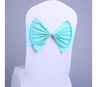 ERERE 10 Fasce Elastiche for sedie da Matrimonio, Non richiedono Legature, for Banchetti e Feste, for Un Facile Styling degli Eventi.(Light Blue)