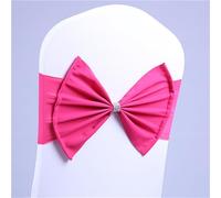 ERERE 10 Fasce Elastiche for sedie da Matrimonio, Non richiedono Legature, for Banchetti e Feste, for Un Facile Styling degli Eventi.(Rose)