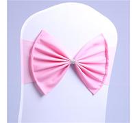 ERERE 10 Fasce Elastiche for sedie da Matrimonio, Non richiedono Legature, for Banchetti e Feste, for Un Facile Styling degli Eventi.(Pink)