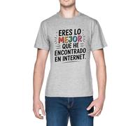 Eres Lo Mejor Que He Encontrado En Internet Grey Men's T-Shirt Tee