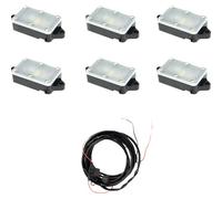 Eretico LED Roccia Luci - 6 Confezione - Diffusa Moto Atv / Utv Strada Bici