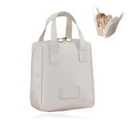 Eretinputc Makeup Bag, 2024 New Premium Makeup Bag, Multi Compartment Waterproof Travel Makeup Bag, Fashion PU Leather Makeup Bag (Creamy White)