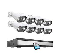 ERETYRET 16CH 8MP 5MP POE Di Telecamere Di Sorveglianza Di Sicurezza Kit AI Human Detection 2 Way Audio 4K IP Camera CCTV Video NVR Set Facile Da Installare(8MP 8pcs Cameras)