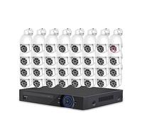 ERETYRET Di Telecamere Di Sicurezza H.265 32CH 4K POE NVR Set Telecamera PTZ IP POE Esterna Kit Di Videosorveglianza Audio Bidirezionale 8MP Vista P2P Facile Da Installare(None,32CH NVR 32 CAM 8MP)