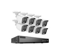 ERETYRET Di Videosorveglianza A Colori 4K Ultra FHD 8CH 8MP H.265 DVR Con Telecamere CCTV Di Sicurezza Resistenti Alle Intemperie Da 8 MP Facile Da Installare(1T,4PCS Cameras)
