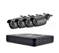 ERETYRET HD 8CH AHD DVR Telecamere Kit CCTV H.265+ Motion Detection Outdoor Smart IR-Cut Set Di Sorveglianza For Visione Notturna Facile Da Installare(None,8CH DVR and 4 Camera)
