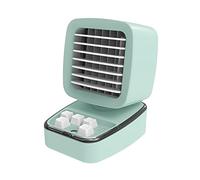 ERETYRET Mini aria condizionata portatile Ventola di raffreddamento USB Umidificatore silenzioso ad raffreddata acqua for ufficio a casa con luce a LED Raffreddamento Rapido(Mint Green)