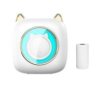 ERETYRET Mini Stampante Tascabile Termica Portatile Connessione BT Wireless 203 DPI For Etichette For Immagini Diario Di Note Artigianali Fai-da-te Stampa Chiara(Set 2)