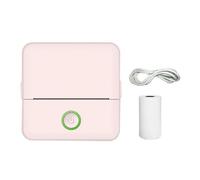 ERETYRET Mini Stampante Termica Portatile Tascabile Wireless Bluetooth Senza Inchiostro Stampanti For Etichette Fotografiche For Telefoni Cellulari Stampa Chiara(Pink Style A)