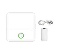ERETYRET Mini Stampante Termica Portatile Tascabile Wireless Bluetooth Senza Inchiostro Stampanti For Etichette Fotografiche For Telefoni Cellulari Stampa Chiara(White Style A)