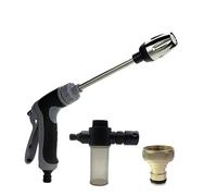 ERETYRET Pistola Ad Acqua Portatile Ad Alta Pressione da Giardino, Ugello for Schiuma Spray for Acqua, Tubo for Irrigazione da Giardino, for Auto, Casa, Giardino Impugnatura Comoda(Water Gun Set)