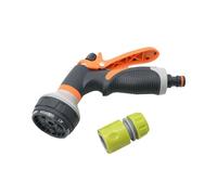 ERETYRET Spruzzatore da Giardino Irrigatore for Prato Pistola for Lavaggio Auto Ugello di Irrigazione Regolabile Kit di Irrigazione Automatica Ad Alta Pressione Impugnatura Comoda(B)