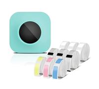 ERETYRET Stampante For Etichette Portatile Q30S Mini Termica Etichetta Adesiva Autoadesiva Connessione Wireless Portatil Stampa Chiara(Green Set)