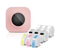 ERETYRET Stampante For Etichette Portatile Q30S Mini Termica Etichetta Adesiva Autoadesiva Connessione Wireless Portatil Stampa Chiara(Pink Set)