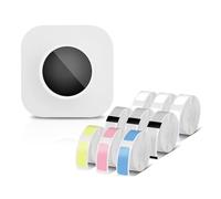 ERETYRET Stampante For Etichette Portatile Q30S Mini Termica Etichetta Adesiva Autoadesiva Connessione Wireless Portatil Stampa Chiara(White Set)