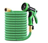 ERETYRET Tubo Acqua Flessibile ed Estensibile for irrigazione del Giardino, Tubo for autolavaggio, 25/50/75/100 Piedi Compatto E Portatile(50ft 15M)