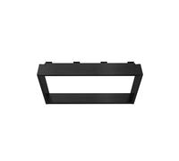 Erfu Nicchia superficiale per parete della doccia, 4 ganci per asciugamani, alluminio, 60 x 30 x 8 cm (Gunmetal)