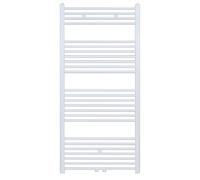 Erfu Scaldasalviette con attacco centrale, scaldasalviette, scaldasalviette, scaldasalviette (bianco, 1400 x 600 mm)