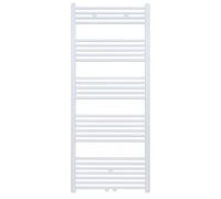 Erfu Scaldasalviette con attacco centrale, scaldasalviette, scaldasalviette, scaldasalviette (bianco, 1600 x 600 mm)