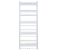 Erfu Scaldasalviette con attacco centrale, scaldasalviette, scaldasalviette, scaldasalviette (bianco, 1600 x 500 mm)