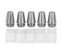 ERG16 Spring Steel Collet Chuck Set | High Accuracy 0.0003 Runout for CNC Lathe/Milling/Grinding | 5 - Piece Collet Set with Storage Case (6mm / 6.2mm / 6.3mm / 7mm / 8mm)