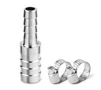 ERGAOBOY 1 pezzo in acciaio inossidabile 304 da 32mm a 15mm Adattatore per tubo flessibile con raccordo a barbiglio, Connettori per intercooler raffreddati ad acqua, adatti per acqua, liquidi e aria