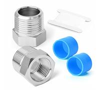 ERGAOBOY 2 pezzi 1/8" BSP femminile a 3/8" BSP maschio forgiando la boccola del riduttore, misura per il collegamento del tubo