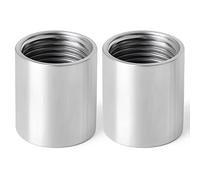 ERGAOBOY 2 pezzi di raccordi per tubi in acciaio inossidabile 304, 1/2" BSP femmina x 1/2" BSP femmina connettori di accoppiamento diritti filettati adattatori per raccordi per tubi