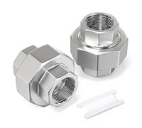 ERGAOBOY 5 PCS 304 Acciaio inox Unione,1/2" BSP femmina x 1/2" BSP femmina Raccordo per acqua/olio/gas
