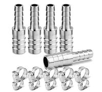 ERGAOBOY 5 pezzi 304 in acciaio inox 14MM a 12MM riducendo l'adattatore del tubo Barb, Barb Splicer Unione Mender refrigerante Intercooler connettore per acqua fluida aria